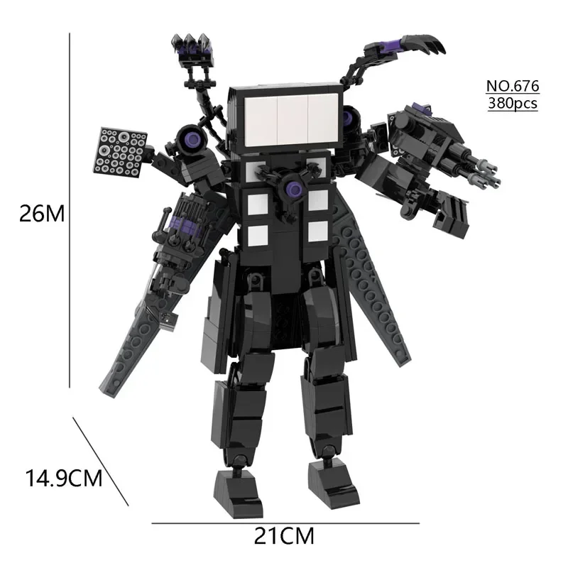 L'Ultimo Skibidi Toilet Toilet Man Vs Titan Sound Man Assemblato Giocattoli Da Costruzione Per Bambini