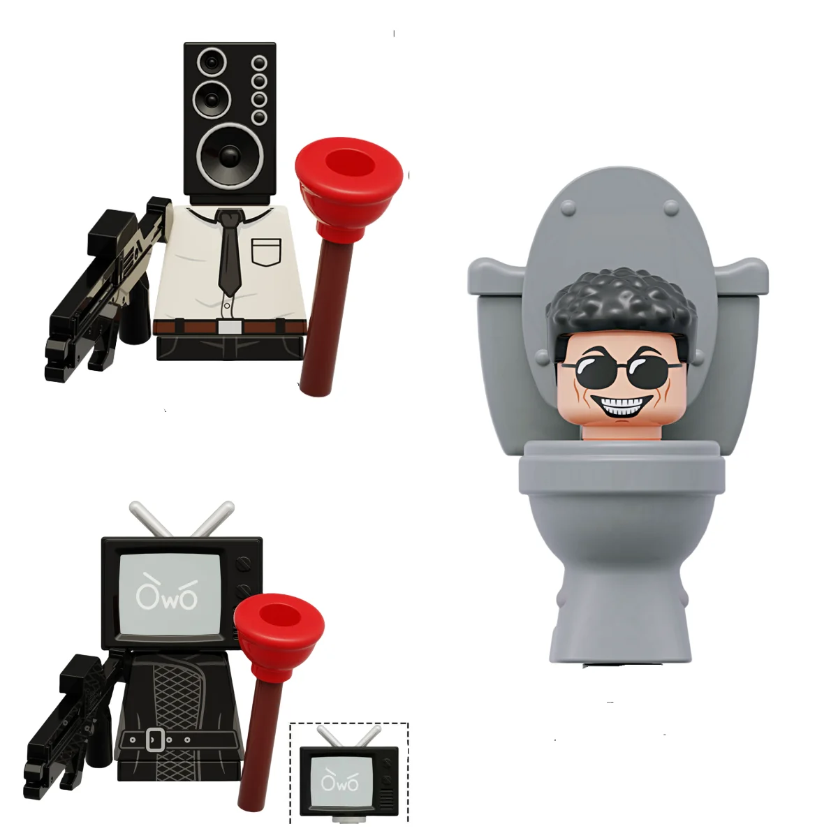 Skibidi Toilet Man Kdl818 Min Vs Monitor Building Block Camerman Titan Speakerman Toys For Children Regalo Di Compleanno Di Natale