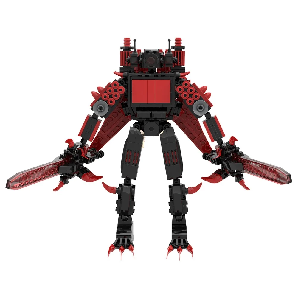 Lounds Tri-Titan Skibidi Toilet Building Blocks Toys War Brick Double Swords Titan Cameraman Man Toys For Kids Regalo Di Natale