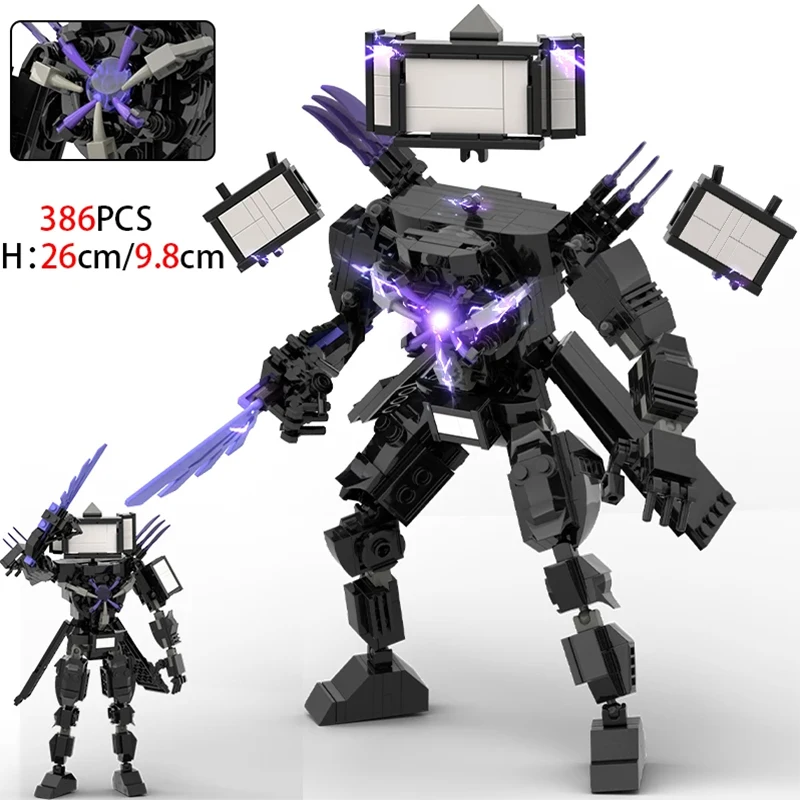 Moc New Skibidi Toilet Figure Blocktoys Per Ragazzi Tvman Plus Titan Cameraman Speakerman Bricks Model For Kid Xmas Regali Di Compleanno