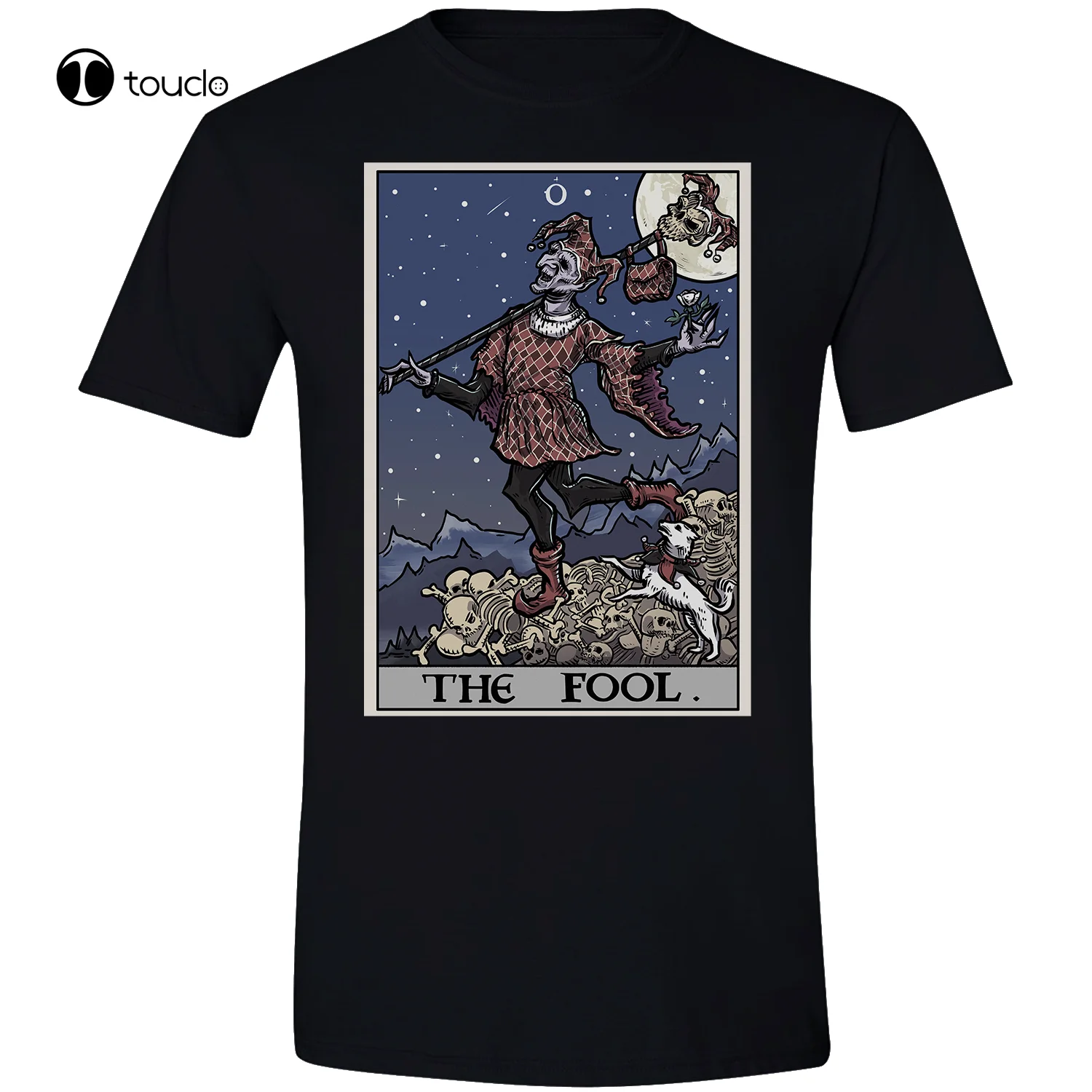 La Maglietta Della Carta Dei Tarocchi Del Pazzo Creepy Court Jester Gothic Halloween Court Jester Gift Tee