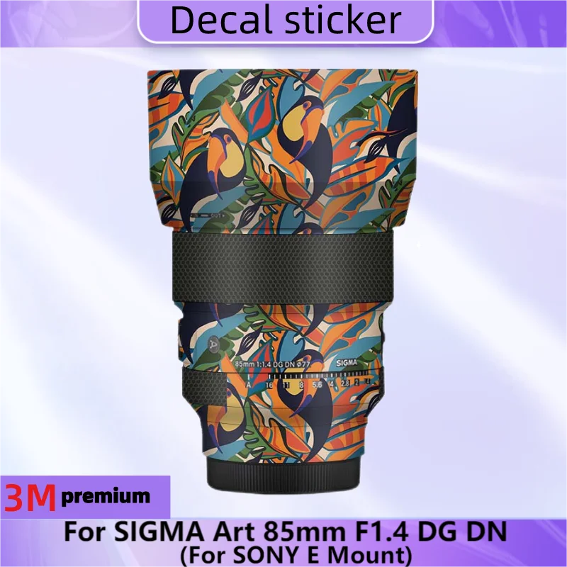Per Sigma Art 85Mm F1.4 Dg Dn Per Sony E Mount Lens Sticker Protective Skin Decal Film Protector Coat Art85 F/1.4 Dgdn