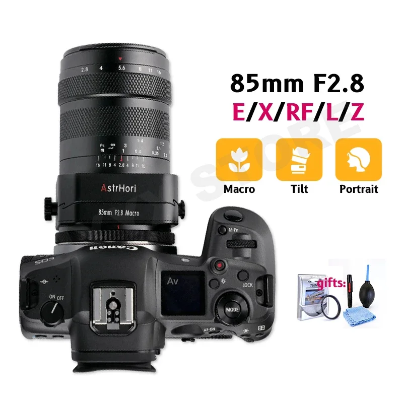 Astrhori 85Mm F2.8 Macro Tilt Lens Full Frame Portrait Lens Per Sony E Nikon Z Canon Rf Panasonic Leica L Mount Fotocamere