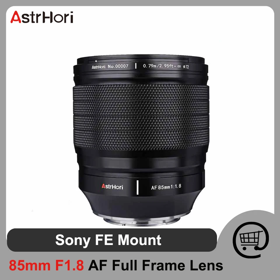 Astrhori 85Mm F1.8 Af Full Frame Auto Focus Mid-Teleobiettivo Ritratto Per Fotocamera Sony E Mount