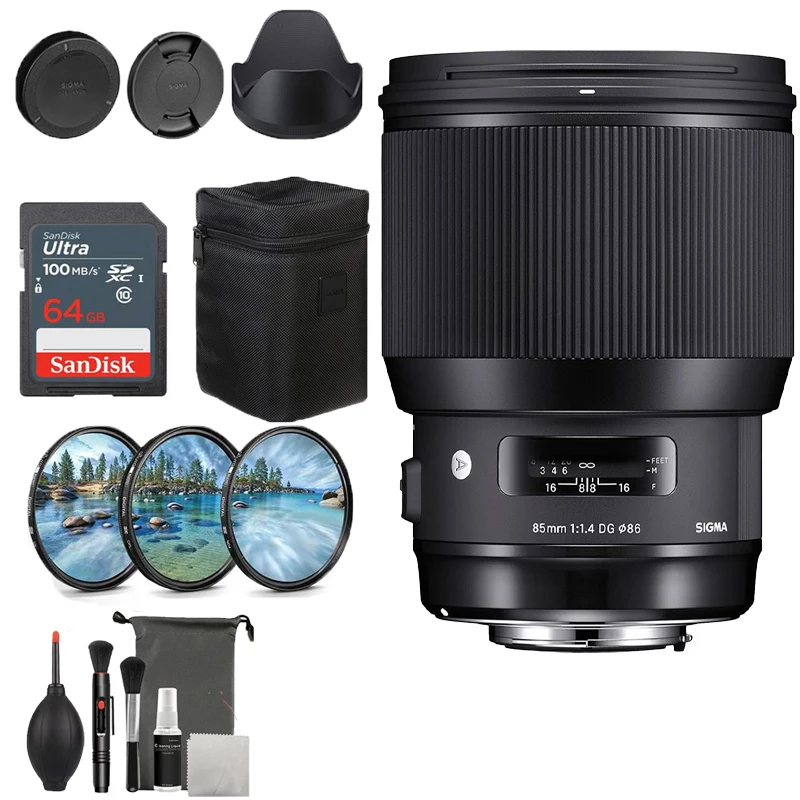 Sigma 85Mm F1.4 Dg Hsm Art Lens Full Frame 85Mm F1.4 Prime Lens Per Montaggio Canon O Montaggio Nikon O Supporto Sony E
