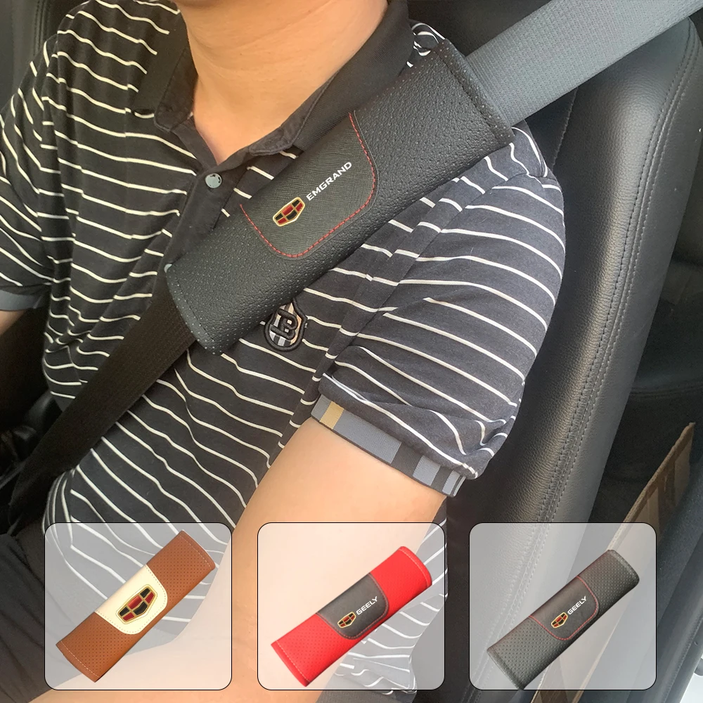 Imbottitura Per Cintura Di Sicurezza In Vera Pelle Per Geely Emgrand Gl Emgrand Gs Emgrand X X7 Atlas Pro Icon Jia Ji