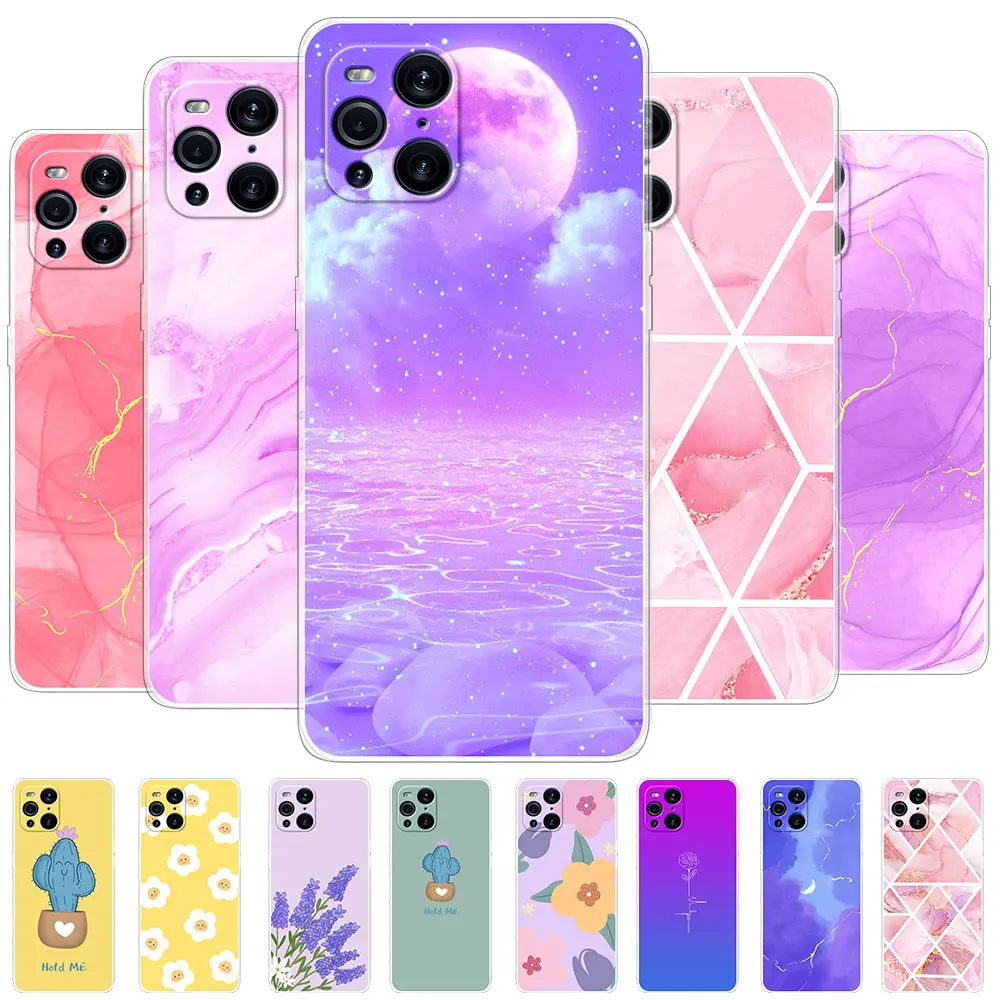 Per Oppo Find X3 Pro X3 Neo Case Per Oppo Find X3 Lite X5 Lite Cover Clear Soft Silicone Coque Per Oppo Find X6 Pro X5 Pro Funda