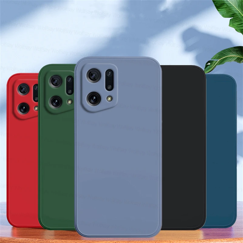 Per Oppo Find X5 Pro Case Oppo Find X3 X5 Pro Cover Case Antiurto Silicone Liquido Tpu Telefono Cover Posteriore Per Oppo Find X5 Pro