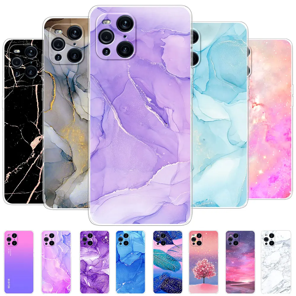 Per Oppo Find X3 Pro X3 Neo Case Shell Per Oppo Find X5 Lite X3 Lite Clear Silicone Soft Coque Per Oppo Find X6 Pro X5 Pro Funda
