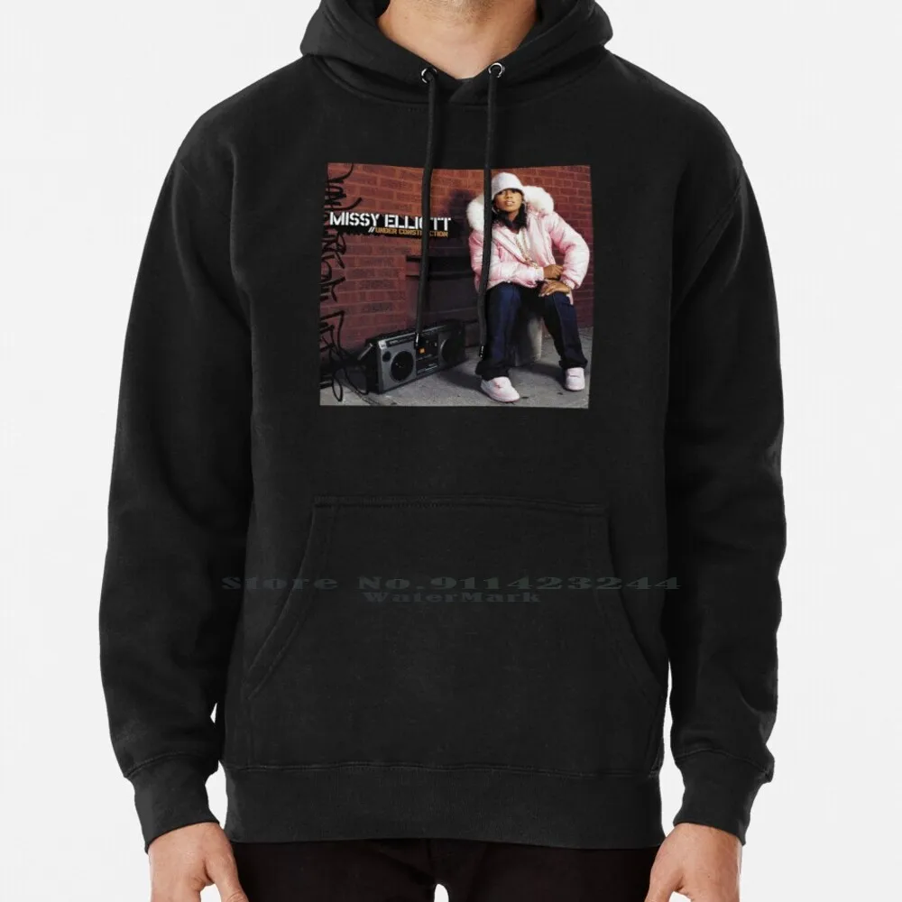 Missy Elliott-Under Construction Hoodie Sweater 6Xl Cotton Missy Elliott Supa Dupa Fly Under Construction So Addictive