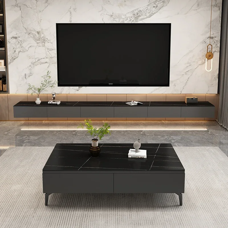 Console Tv Di Lusso Cabinet Low Black Portable Storage Fashion Tv Stand Soggiorno Fernseher Schrank Mobili Per La Casa Mq50Ds