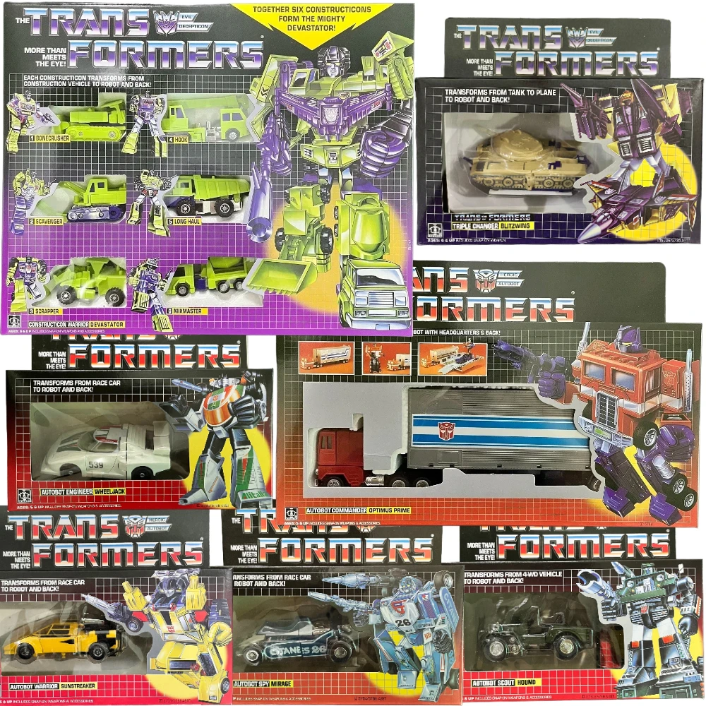 Transformmetion G1 Reissue Ko Op Prime Menasor Wheeljack Hound Mirage Sunstreaker Action Figure Toy Gift Collection