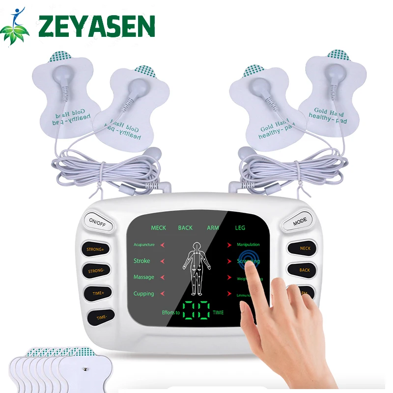 Eletric Compex Stimolatore Muscolare Ems Pulse Agopuntura Fisioterapia Digitale Tens Machine Massager Per Il Corpo Miglior Pad Antidolorifico