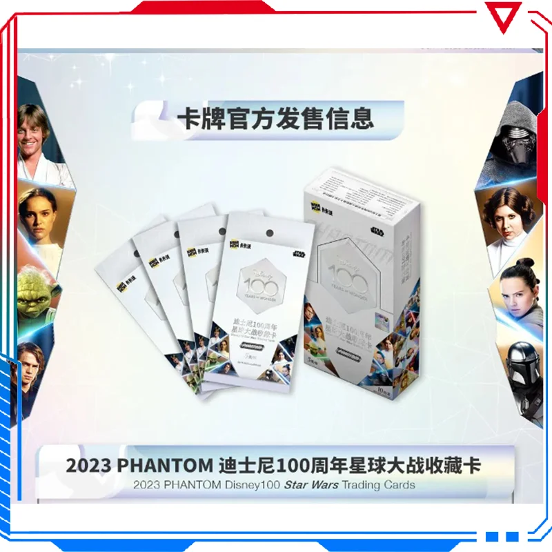 Kakawow 2023 Phantom Disney 100 Star Wars Trading Cards Scipt Art Limited Edition Anime Card Collection Toys For Boys