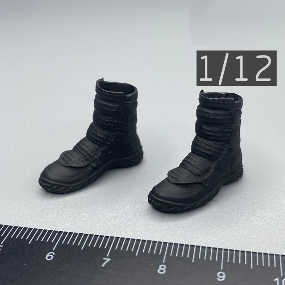 1/12 Twtoys Tw2140 Black Warrior Snake Japan Black Solid Shoes Stivali Piattaforma Staffa Accessori Per 12 "Action Figure Fai Da Te