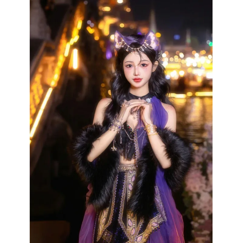 Nuovo Stile Etnico Selvaggio Miao Hani Tujia Miao Mocha Nuovo Abbigliamento Per La Principessa Straniera Miao Xinjiang Girl Dress