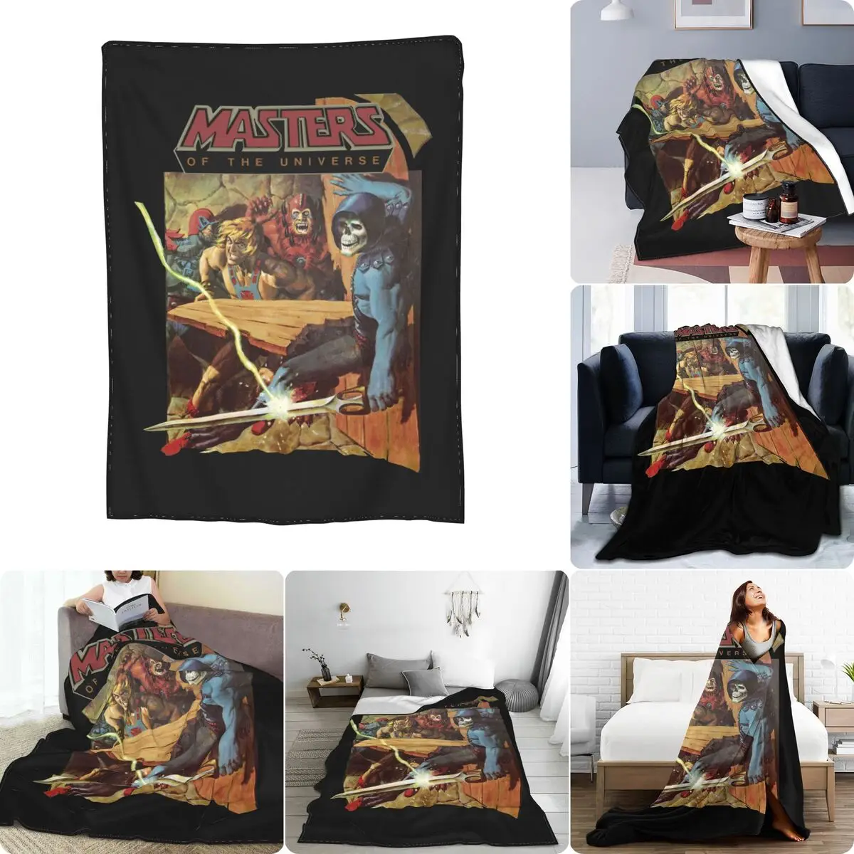 Masters Of The Universe Skeletor Beastman Stratos Motu Ultra-Soft Micro Fleece Coperta Velluto