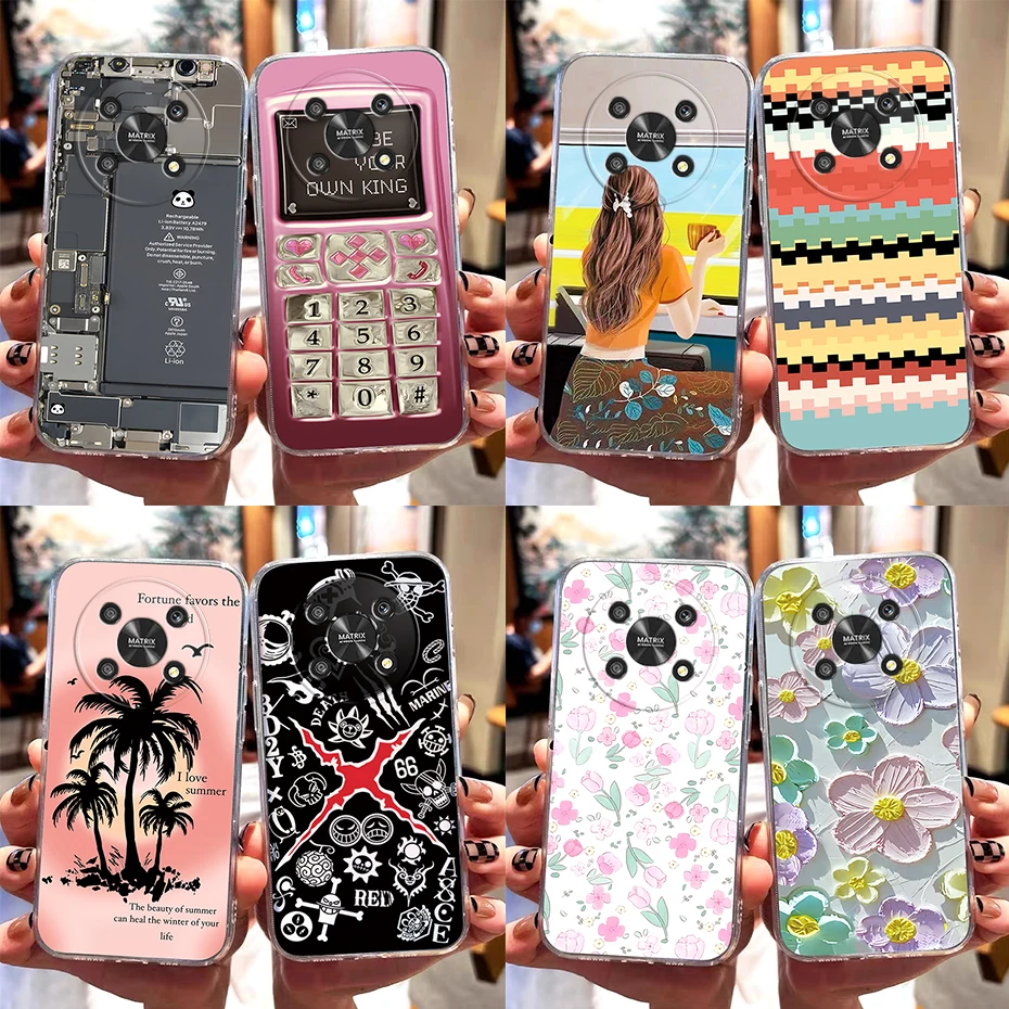 Per Honor Magic4 Lite Custodia Magic 4 Lite 5G Cover Any-Lx1 Any-Lx2 Any-Lx3 Custodia Morbida In Silicone Trasparente Honor X9 5G Funda