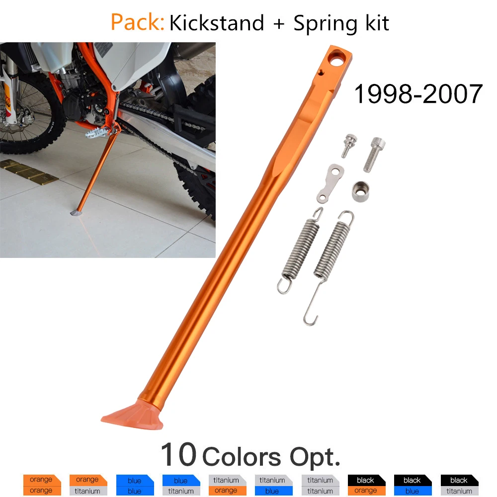 Kit Molla Cavalletto Laterale Cavalletto Moto Per Ktm Exc 125 150 200 250 300 400 450 525 1998-2007 Cavalletto Cavalletto Laterale Parcheggio