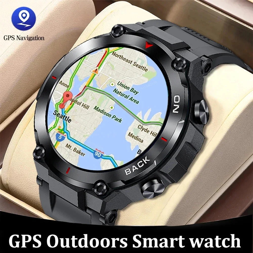 2023 Posizione Gps Smart Watch Military Outdoor Sport Fitness Super Long Standby Smartwatch Man Per 5Atm Swiming Man Watch Xiaomi