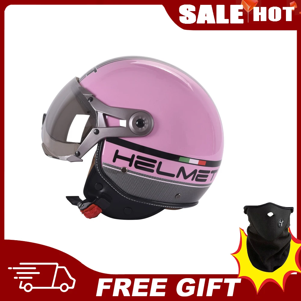 3/4 Open Face Casco Moto Uomo Donna Cascos Para Moto Motocross Flip Up Protezioni Viso Modulari Scooter Bike Jet Ece Dot