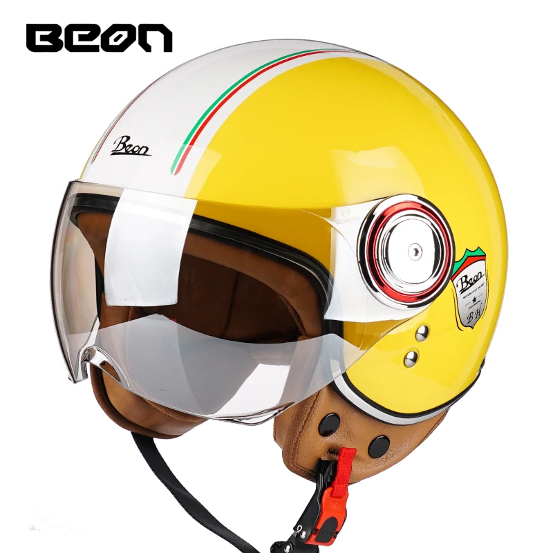 3/4 Mezza Faccia Moto Casco Uomo Donna Cascos Para Moto Capacetes Motocross Open Face Protector Scooter Bike Jet Ece Dot
