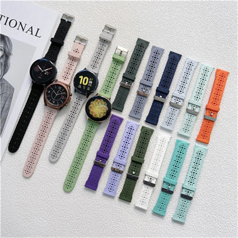 Cinturino In Silicone Per Samsung Galaxy Watch 3 41Mm/45Mm Watch 4 Classic 42/46Mm 40/44Mm Cinturino Smart Slim Per Galaxy Active 2 42/46Mm