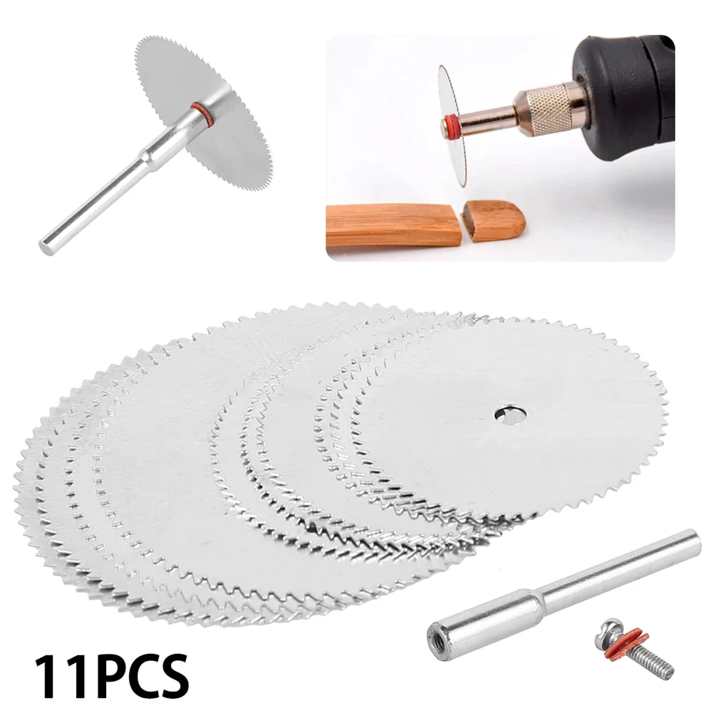 11Pcs Mini Lama Per Sega Circolare Disco Da Taglio Per Molatura Elettrica Per Utensile Rotante Parkside Multitool Serra Circolare Dremel Tools