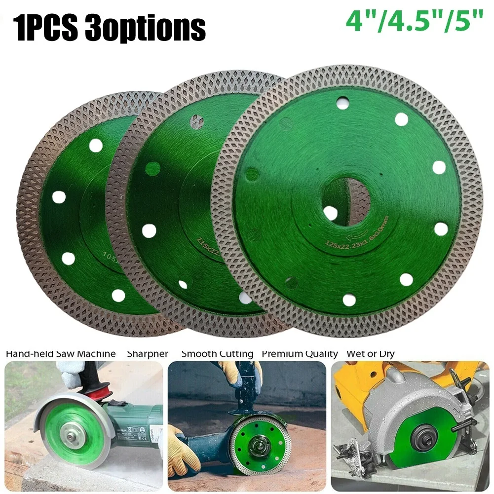 Gres Porcellanato Turbo Sottile Diamante Lama Da Taglio A Secco/Disco Smerigliatrice Ruota 4/4.5/5In Parkside Dremel Multitool Serra Strumenti Circola