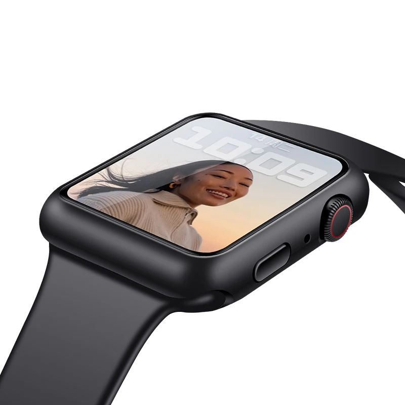 Vetro + Cover Per Apple Watch Case 45Mm 41Mm Iwatch Accessorie Pc Bumper Screen Protector Per Apple Watch Series 7 41Mm 45Mm