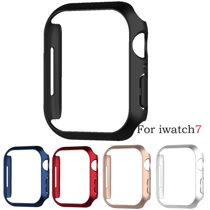 Custodia Per Apple Watch 7 41Mm 45Mm Guscio Di Protezione Della Copertura Per Iwatch Series 7 41Mm 45Mm Paraurti Senza Schermo
