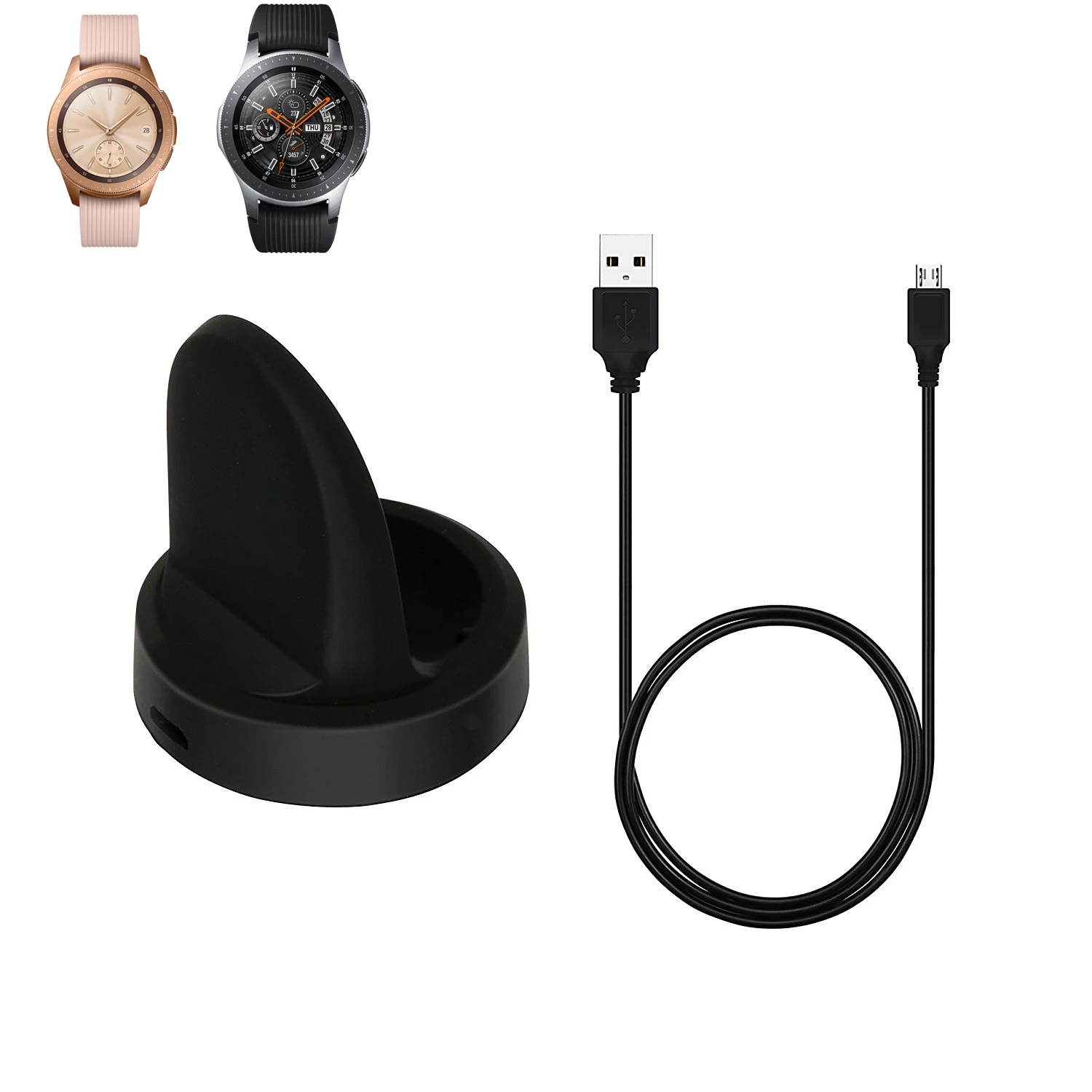 Caricabatterie Dati E Dock Usb Per Samsung Gear Sport S4/Samsung Galaxy Watch 42Mm 46Mm/S3