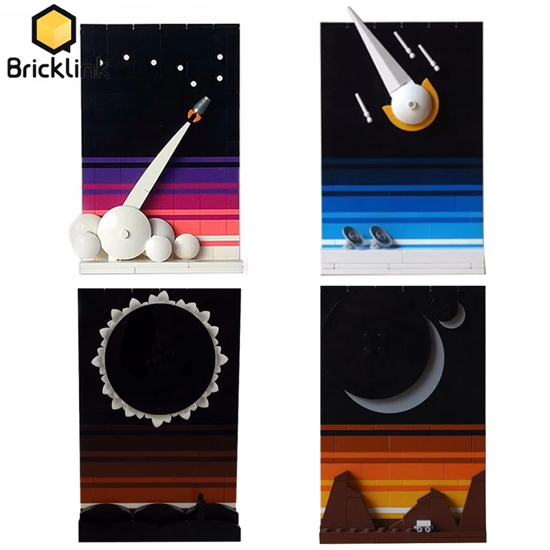 Bricklink Ideas Tales Of The Space Age 21340 Versione Moc Ursa Major The Black Sun Sets Building Blocks Giocattoli Educativi Per Bambini Regalo