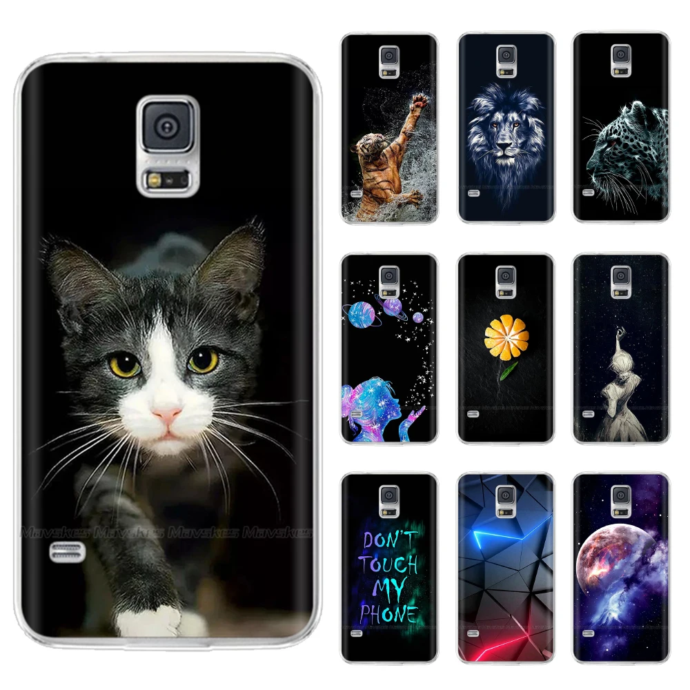 Per Samsung Galaxy S5 Mini Custodia Paraurti Fiore Custodia Morbida In Silicone Per Samsung S5 Neo Custodie Per Samsung S5 I9600 Sm-G900F