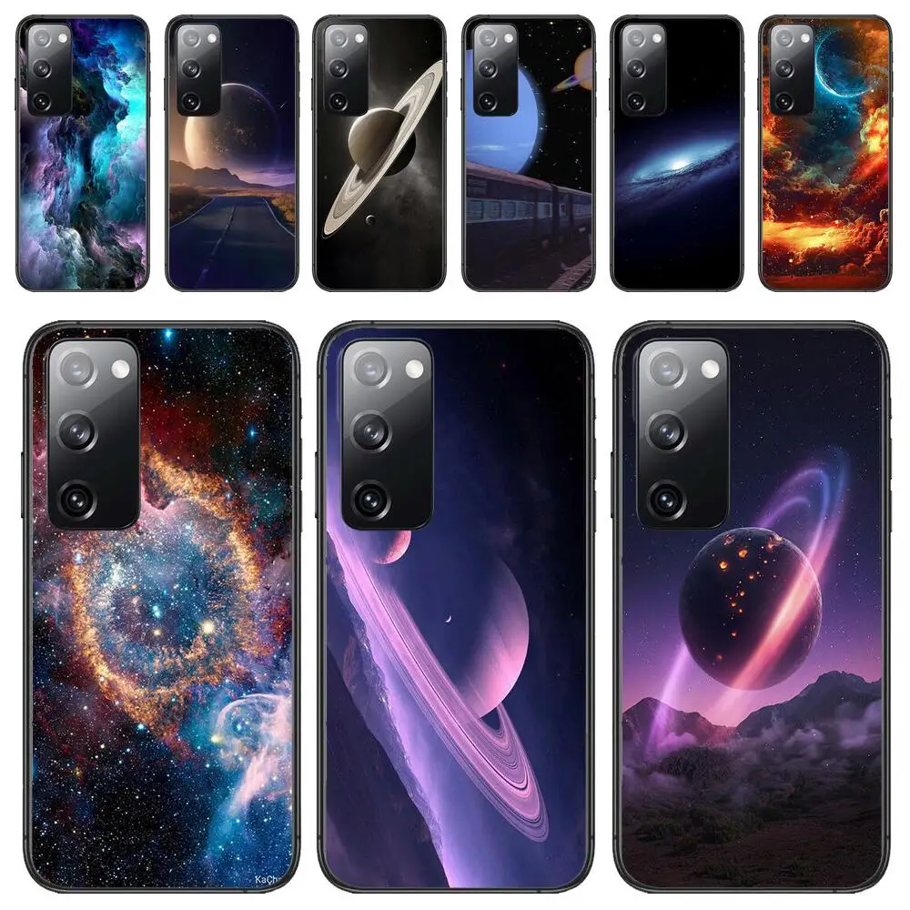 Custodia Per Telefono Spaziale Per Samsung Galaxy S30 S21 Fe S20 S7 S5 S8 Plus S9 S10 S10E S21 Ultra Note 10 Lite Cover Per Telefono Nera
