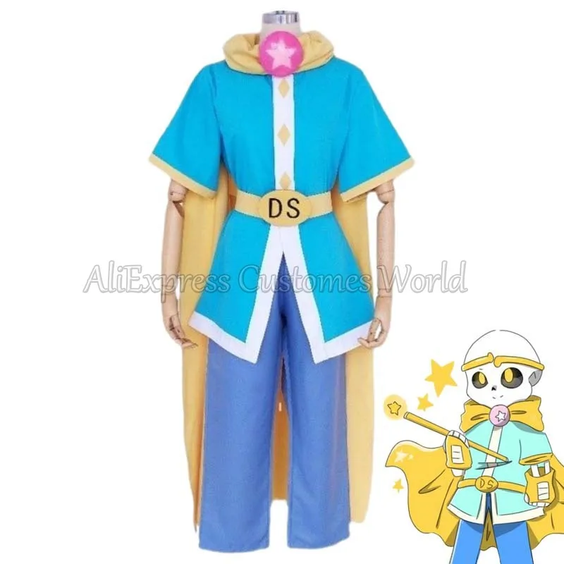 Anime Undertale Sans Costume Cosplay Halloween Undertale Sans Cape Style Cos Costume Accessori Colore Caffè Set Completo