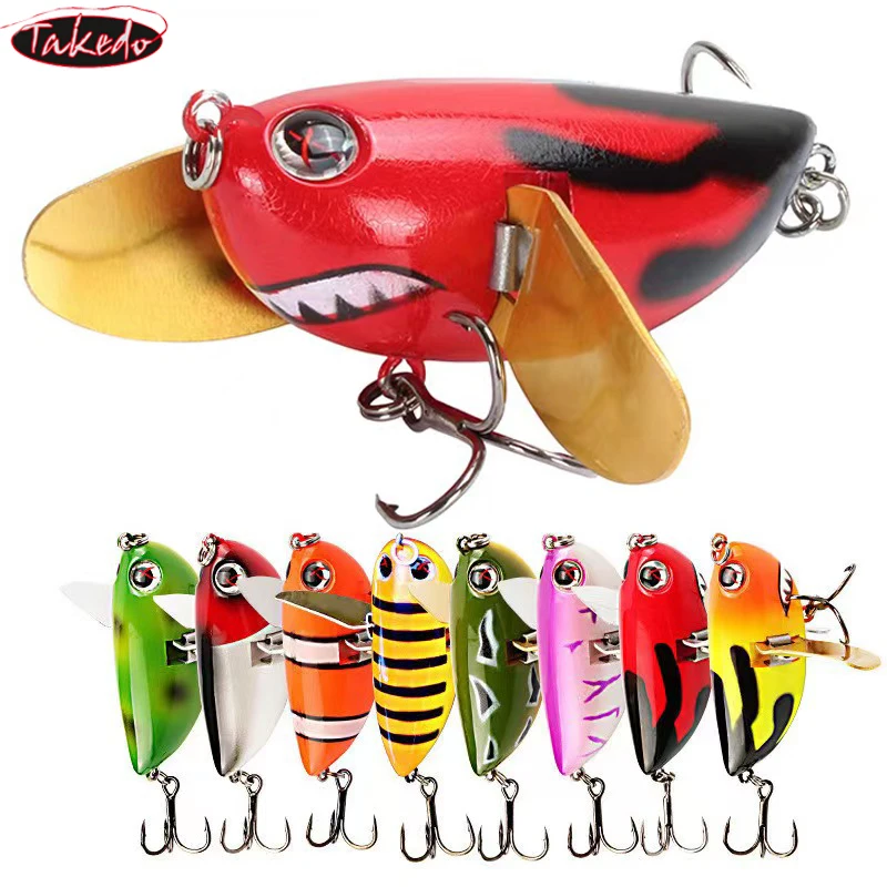 Takedo Yh01 6Cm 12.5G Crankbait Hard Bait Sospensione Richiamo Di Pesca Whopper Popper Esche Da Pesca Topwater Swimbait