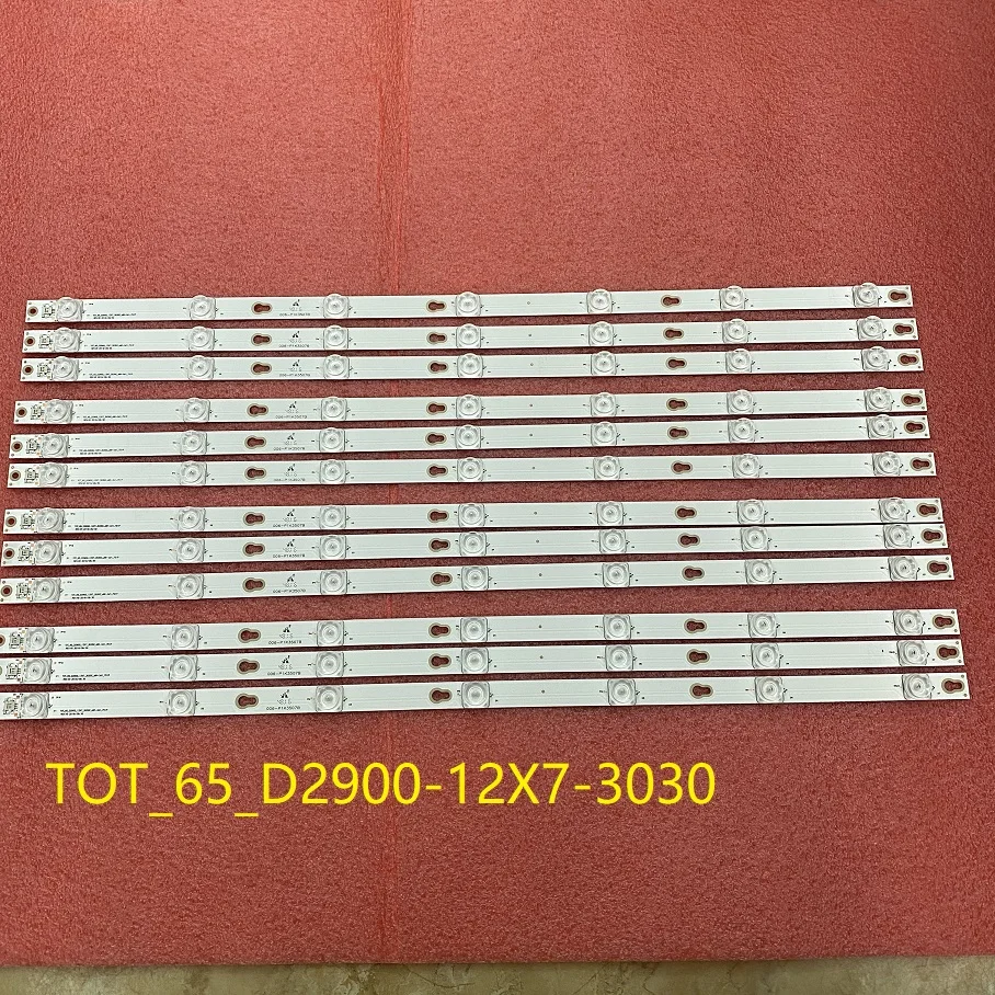 Striscia Di Retroilluminazione A Led 12Pcs Per Thomas 65Uc6306 65Uc6406 Tcl 65D2900 D65A620U 65A730U V2 V2 Yhf-4C-Lb6507-Yh01 Yh04J