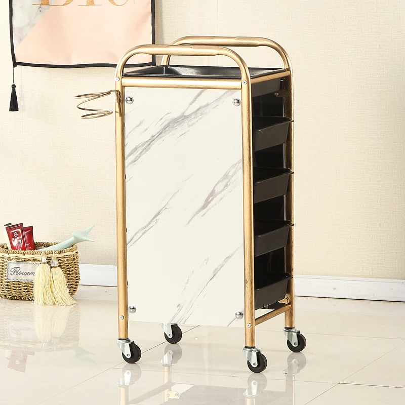 Rolling Beauty Salon Trolley Tool Parrucchiere Spa Cosmetic Salon Trolley Barber Hair Wozek Muslimah Beauty Furniture Wkst