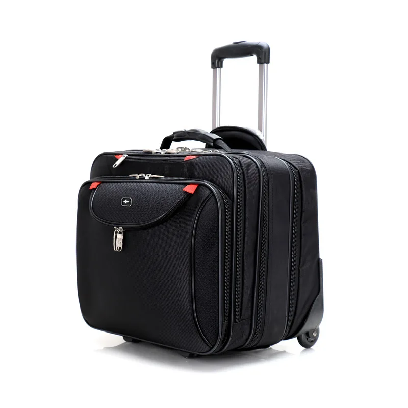 2023 New Military Knife Trolley Case New Oxford Cloth Valigia Business Trolley Bag Computer Valigia