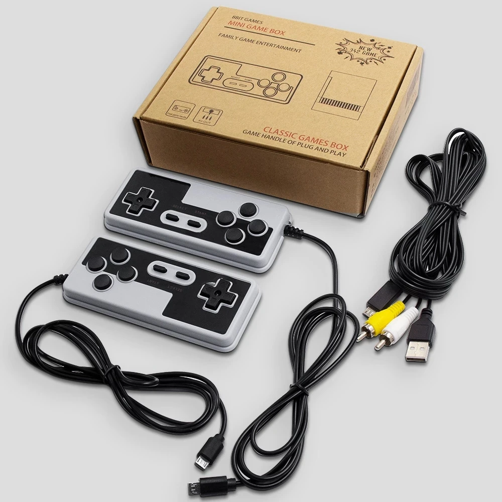 Mini Tv Console Per Videogiochi Nes Console A 8 Bit Built-In 342 Giochi Retrò Supporto Uscita Tv Per Regalo Per Bambini Spina Uk Per Adulti