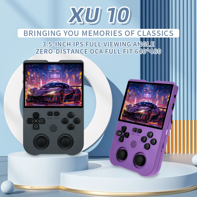 Powkiddy New Su10 Open Source Console Per Videogiochi Portatile Retrò Con Schermo Ips Da 3.5 Pollici Supporto 3D Hd Psp Regalo Di Natale Economico