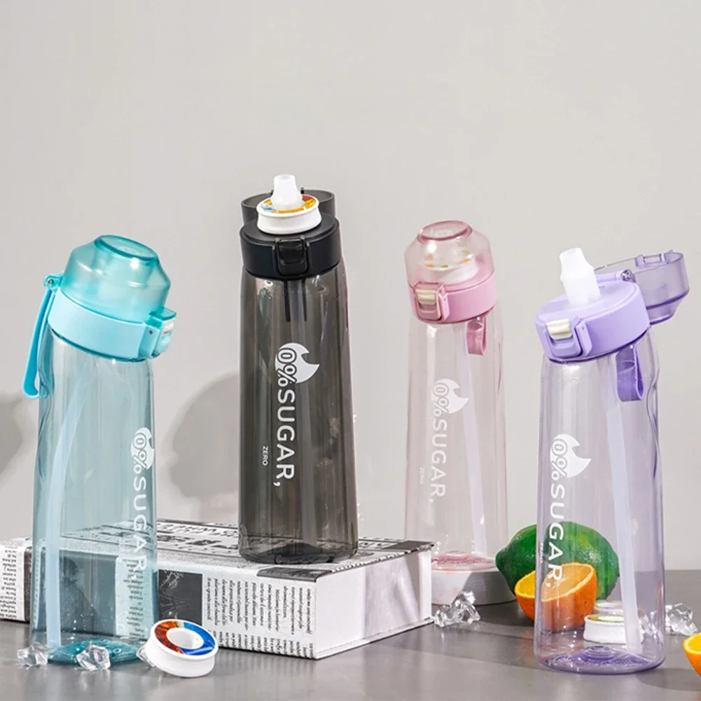 Sport Air Water Bottle Trendy 650Ml Starter Up Set Bottiglie Per Bere Con Cialde Aromatizzate Profumate Per Aromatizzare 0 Zucchero 0 Calorie