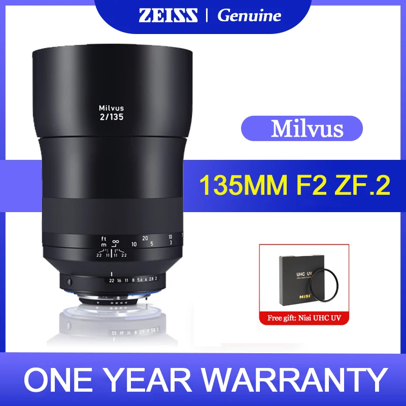 Zeiss Milvus 135Mm F2 Ze Lens Full-Frame Per Canon Ef Nikon F Slr Camera Come 5D Sl3 T7 D750 D810 D610 Df