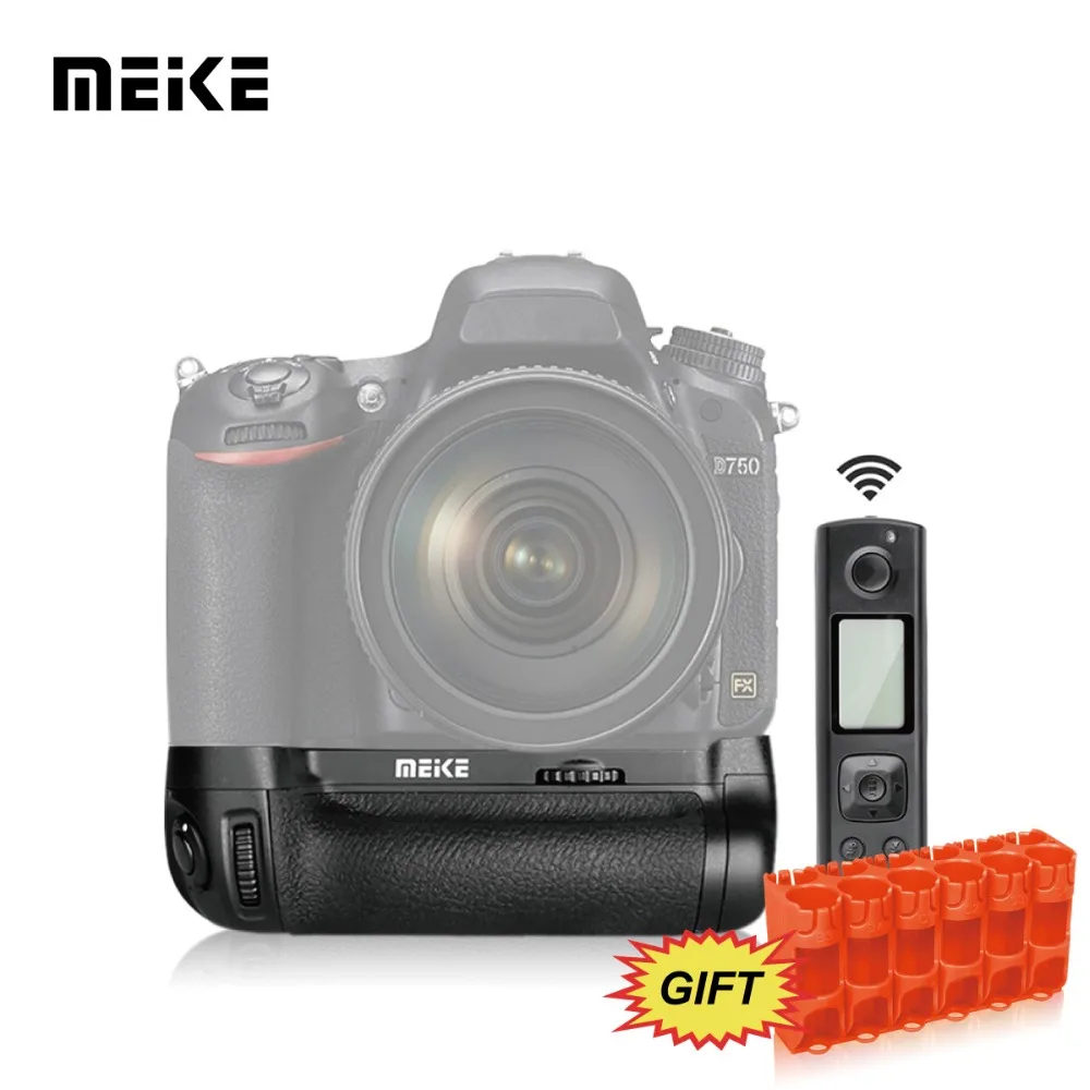 Meke Meike Mk-Dr750 Pacco Batteria Multialimentazione Con Telecomando Wireless Per Nikon D750