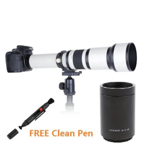 Teleobiettivo Jintu 650-1300Mm/650-2600Mm Cena 2X Teleconverter Per Fotocamera Nikon D7500 D7200 D90 D610 D750 D810 D800E D850
