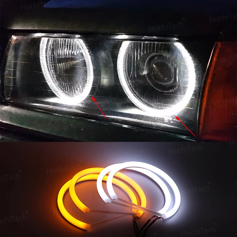 Faro In Cotone Halo Angel Demon Eyes Kit Angel Eyes Light Per Bmw Serie 3 E30 E36 M3 333I 325I 323I 316I 318I 325Td 1982-2000