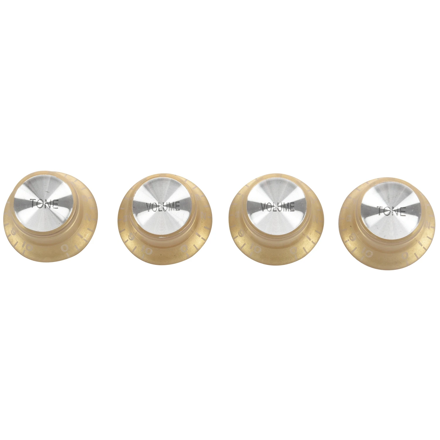 Set Pomello Per Cappello A Cilindro Dorato Per Gibson Per Les Paul Gold Foil