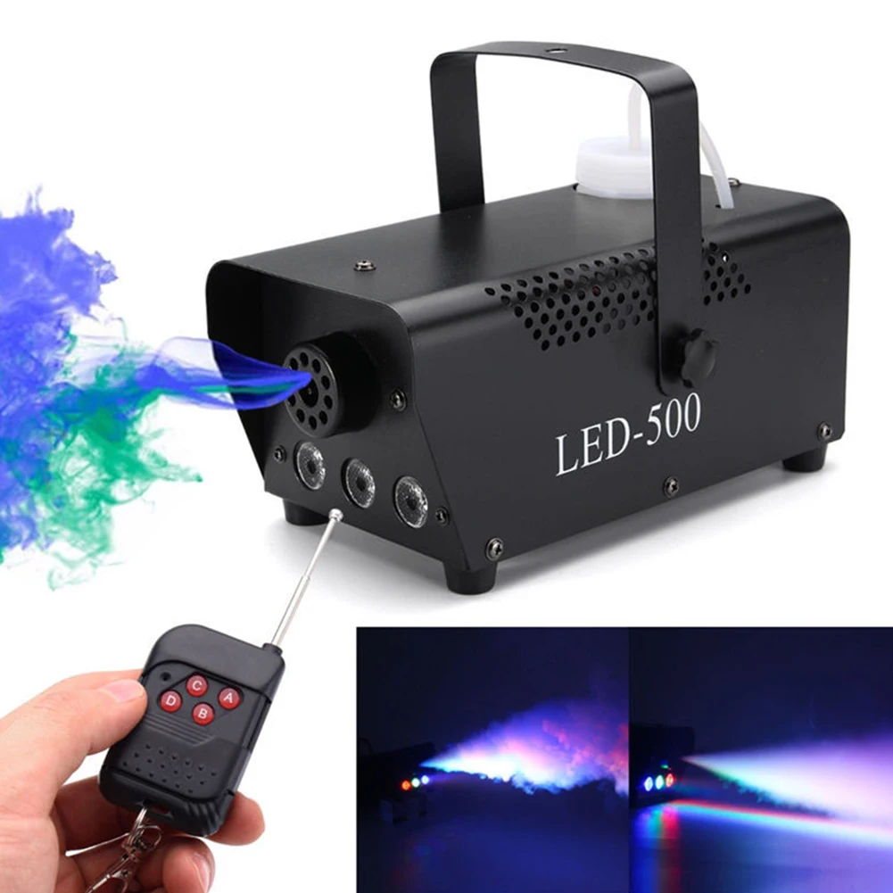 Led 500W Air Column Smoke Machine Con Telecomando Wireless Stage Fog Machine Fogger Stage Smoke Ejector Per Party Dj Disco