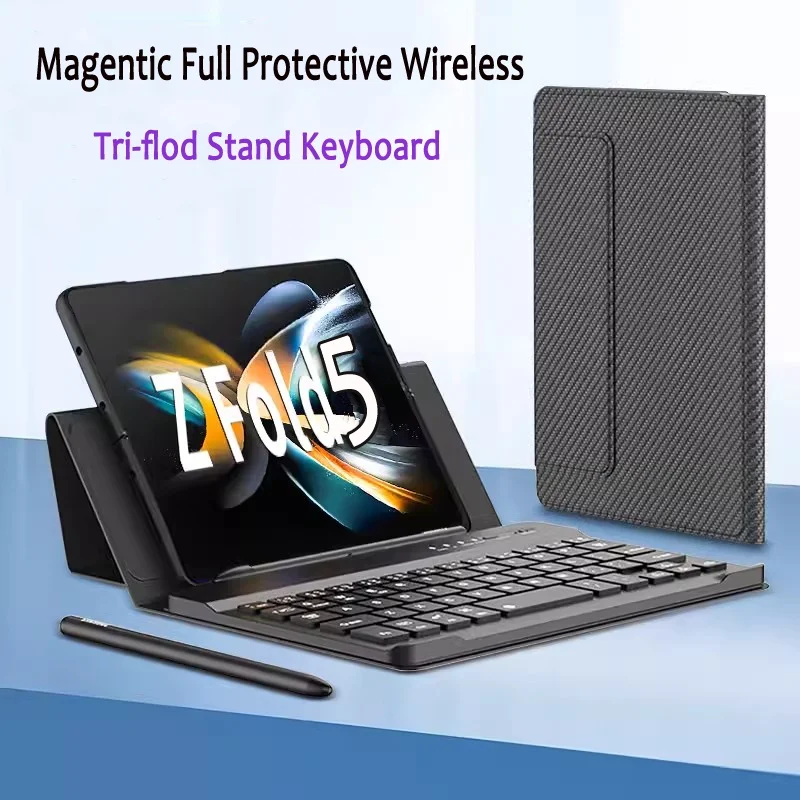 Per Samsung Galaxy Z Fold 5 Z Fold 4 Fold 1 2 Fold 3 Custodia Per Tastiera Wireless Penna Capacitiva Per Samsung Z Fold 5 4 1 Z Fold 2 3